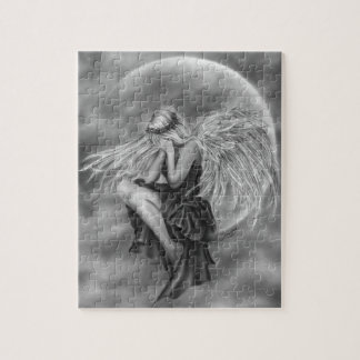 Crying Moon Angel Jigsaw Puzzle