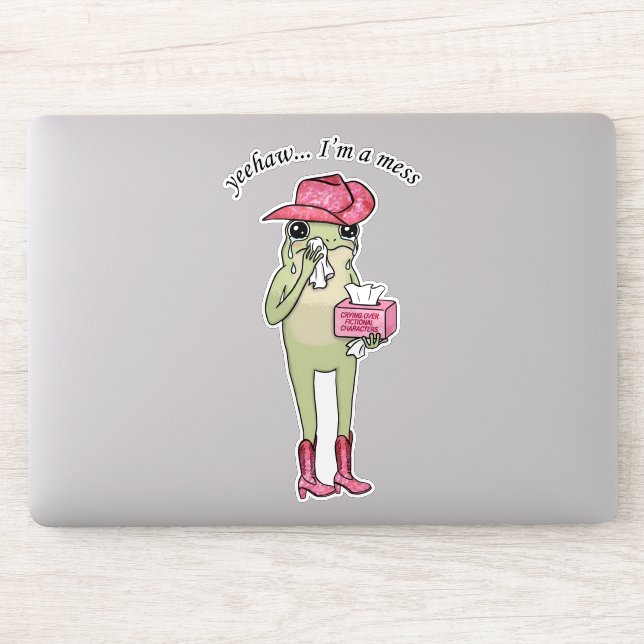 Crying Over Fictional Characters Cute Sad Frog Tis (Computer)