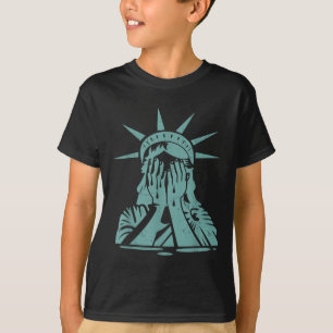 Crying Statue Of Liberty Protest T-Shirt