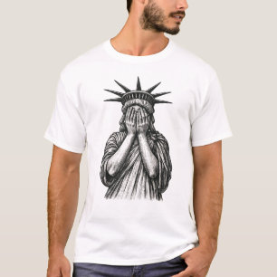 Crying Statue Of Liberty T-Shirt