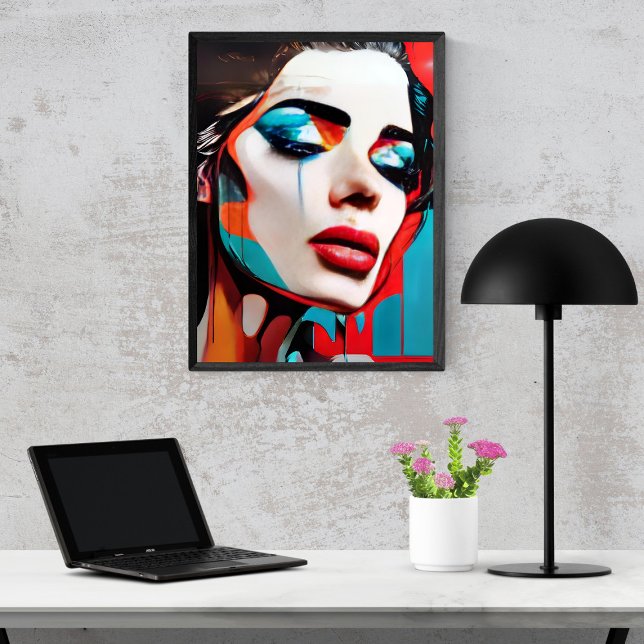 Crying Woman Pop Art Poster (Creator Uploaded)