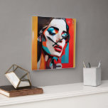 Crying Woman Pop Art Square Wall Clock<br><div class="desc">Bring a touch of striking emotion and vibrant colour to your walls with this captivating pop art clock. Featuring the bold, visually striking depiction of a beautiful woman in tears, this artwork combines the raw intensity of emotion with the playful boldness of pop art style. Rendered in a palette of...</div>
