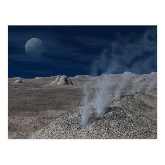 Cryovolcanism on Pluto Postcard