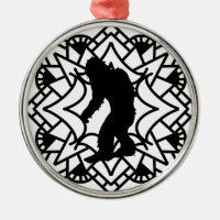 Cryptid Big foot, Sasquatch in a Mandala
