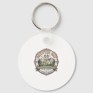 Cryptid Cat Cryptid Cat Vintage Vector Art Shirt D Key Ring