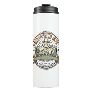 Cryptid Cat Cryptid Cat Vintage Vector Art Shirt D Thermal Tumbler