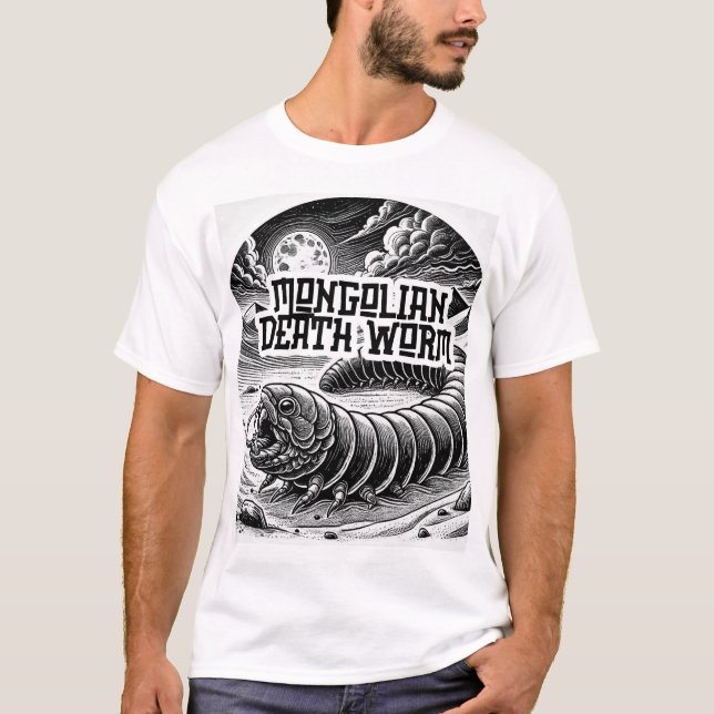 Cryptid Conspiracy - The Mongolian Death Worm T-Shirt (Front)