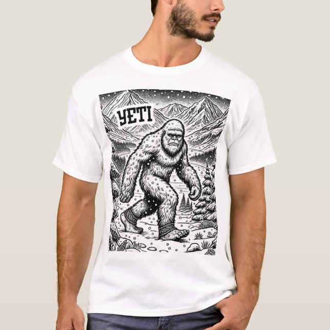 Cryptid Conspiracy - Yeti T-Shirt (Front)