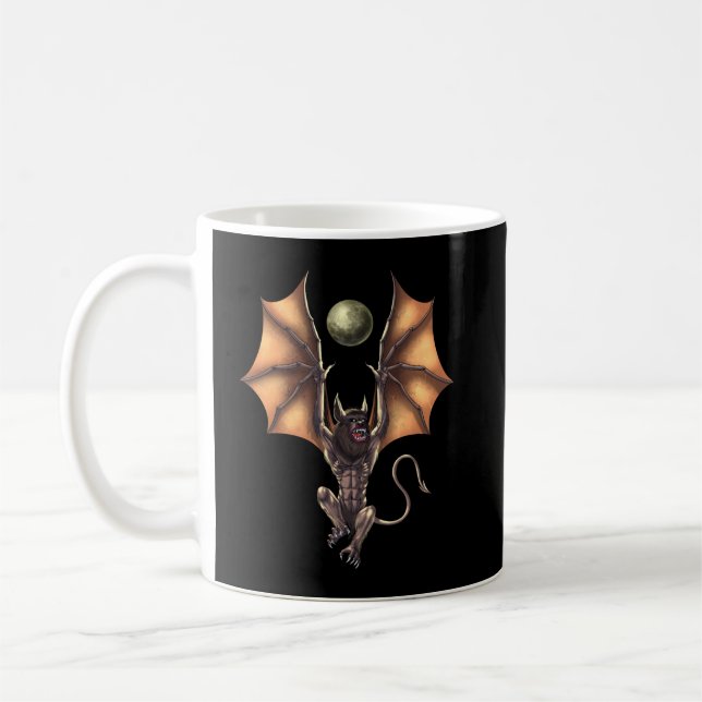 Cryptid Creature Ahool Coffee Mug (Left)