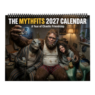 Cryptid Fantasy Calendar Bigfoot Mermaid Alien