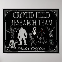 Cryptid Field Research Team Main Office Bigfoot