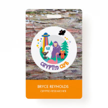 Cryptid Researcher Party Badge