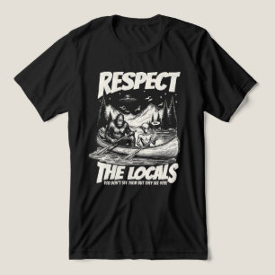 Cryptid Sasquatch Alien Encounter  Tri-Blend Shirt