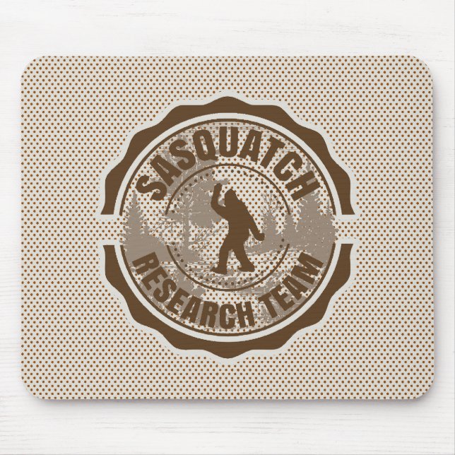 Cryptid Sasquatch Research Team Mouse Mat (Front)