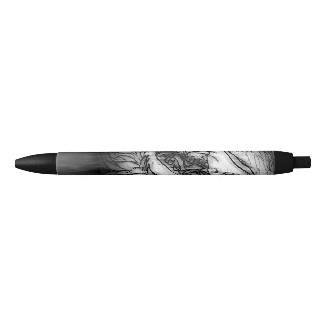 Cryptid: Snow Wasset Sketch  Black Ink Pen (Front)