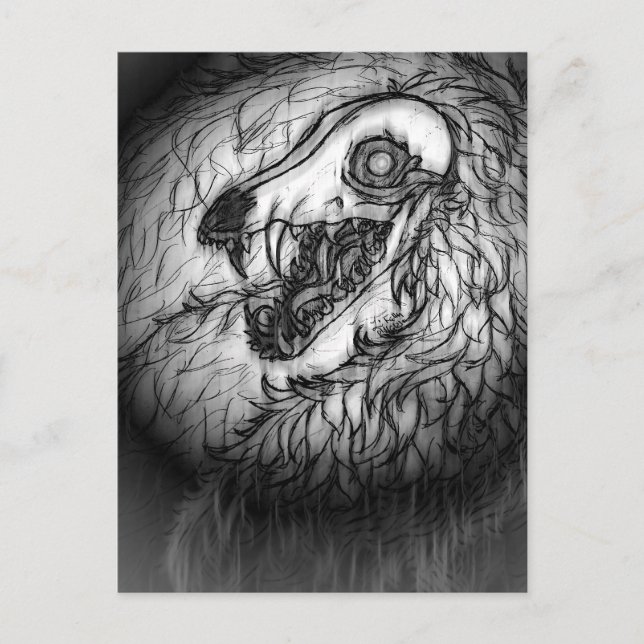 Cryptid: Snow Wasset Sketch  Postcard (Front)
