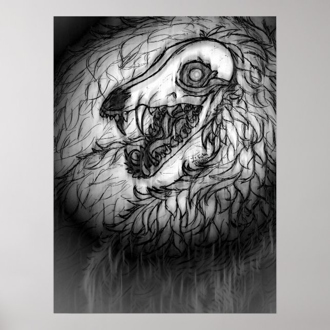 Cryptid: Snow Wasset Sketch  Poster (Front)