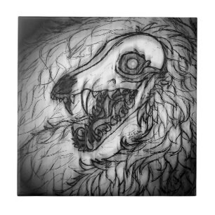 Cryptid: Snow Wasset Sketch  Tile
