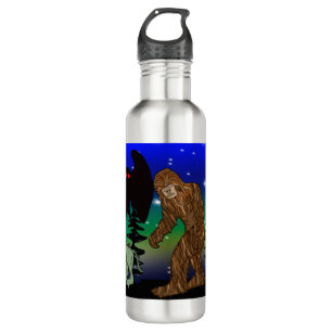 Cryptid, UFO,  Big Foot, Chupacabra, Alien Mothman 710 Ml Water Bottle