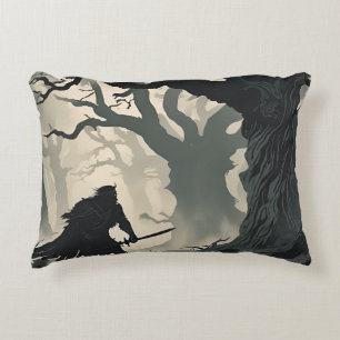 Cryptid's forest  decorative cushion