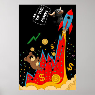 Crypto and Stock Market Humour Poster