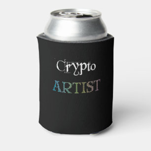Crypto Artist Dark Can Cooler