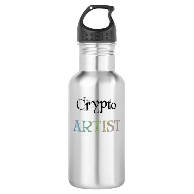 Crypto Artist Light 532 Ml Water Bottle (Front)