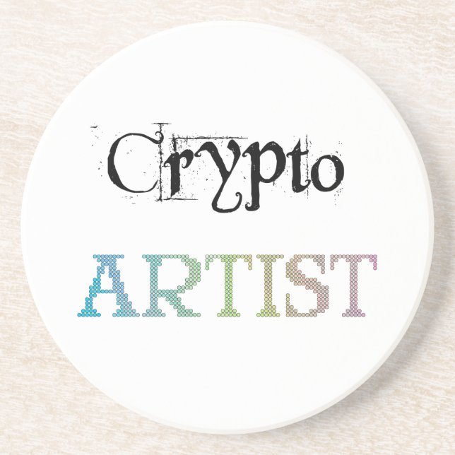 Crypto Artist Light Coaster (Front)