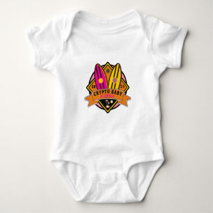 CRYPTO BABY baby with name and birth date Bodysuit
