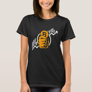 Crypto Bitcoin Coin Rise Symbol Blockchain Invest T-Shirt