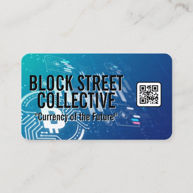Crypto | Block Chain Tech Business Card (Front)
