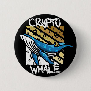 Crypto Btc Whale - Crypto coin 6 Cm Round Badge