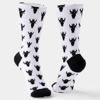 Crypto Bull White Socks