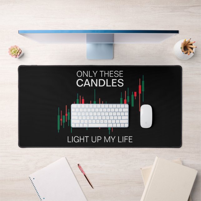 Crypto Candlesticks Personalised Desk Mat (Office 1)