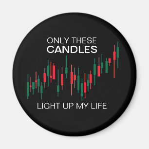 Crypto Candlesticks Personalised Magnet