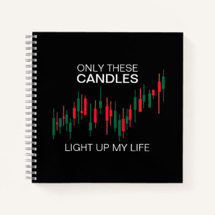Crypto Candlesticks Personalised Notebook