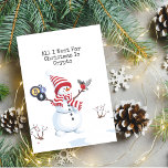 Crypto Christmas Snowman Card<br><div class="desc">Celebrate the holidays in a crypto way with our Crypto Christmas Snowman Card! This festive card combines the joy of Christmas with the excitement of the crypto world. It's the perfect way to send warm holiday wishes to fellow crypto enthusiasts, tech-savvy friends, or anyone who appreciates a unique and modern...</div>