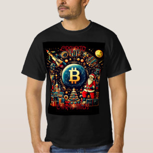 Crypto Christmas Tech Santa T-Shirt