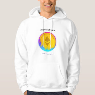 crypto coin editable quote hoodie