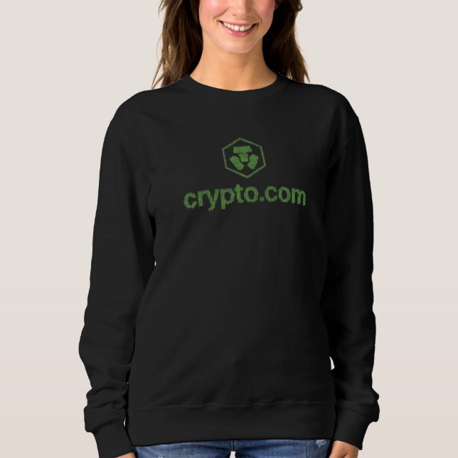 Crypto Com Coin Cro Cryptocurrency Hodl Crypto Sweatshirt (Front)
