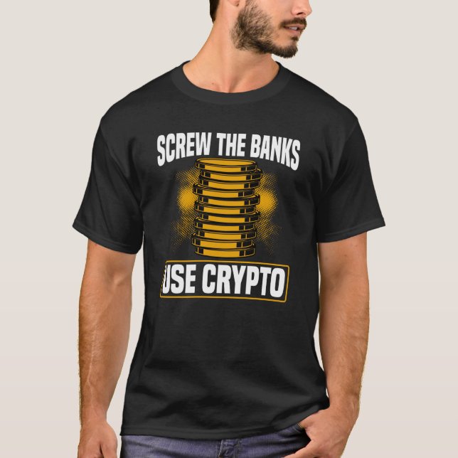 Crypto Cryptocurrency Blockchain Trader Finance  5 T-Shirt (Front)