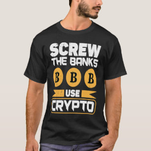 Crypto  Cryptocurrency Blockchain Trader Finance   T-Shirt