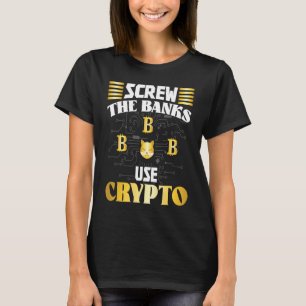 Crypto Cryptocurrency Blockchain Trader Finance T-Shirt