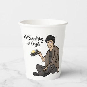 Crypto Currency Cautionary Tale Paper Cups