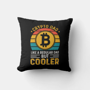 Crypto Dad Retro Sunset Cushion