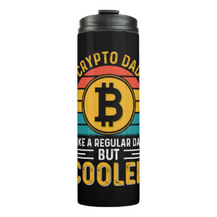 Crypto Dad Retro Sunset Thermal Tumbler