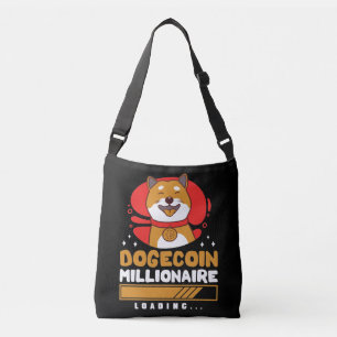 Crypto DogeCoin Millionaire Loading Crossbody Bag