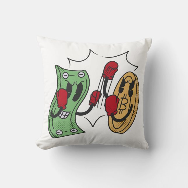 Crypto Fight Club Cushion (Front)