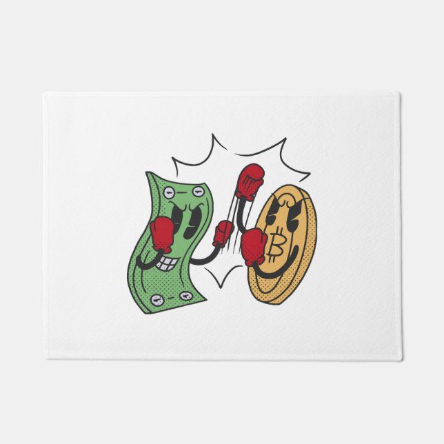 Crypto Fight Club Doormat (Front)