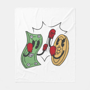Crypto Fight Club Fleece Blanket